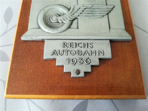 reichsautobahn car plaque